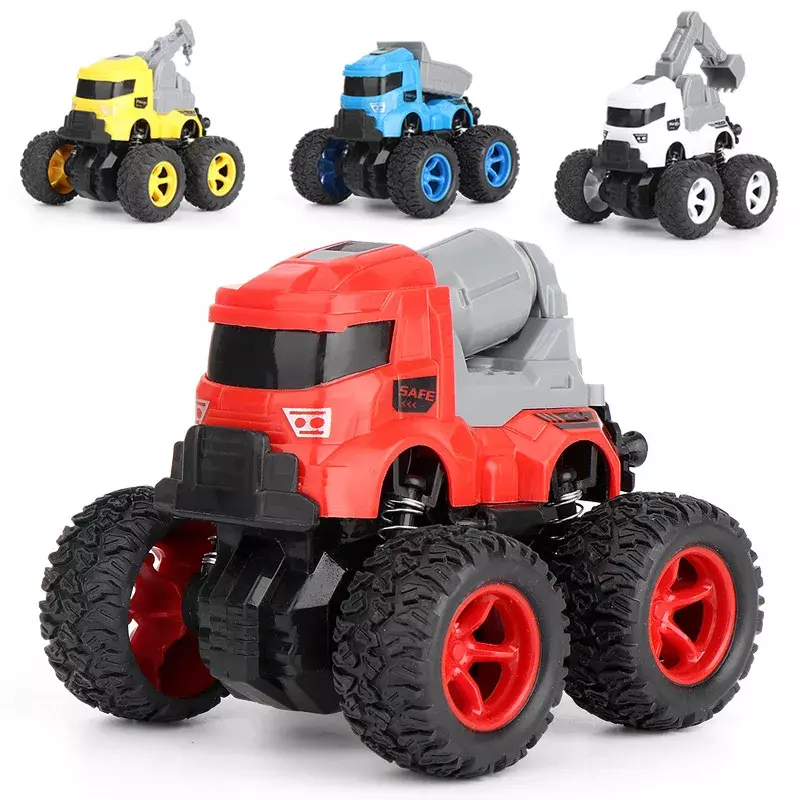 子供の四輪駆動の車のおもちゃ,オフロードトラック,シミュレーション,回転式エンジニアリング車両