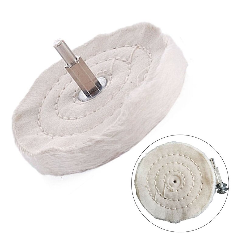 Polishers Accessory Polishing Wheels Workshop Equipment Accessories Cotton Cloth With Connecting Rod 100mm/4inch