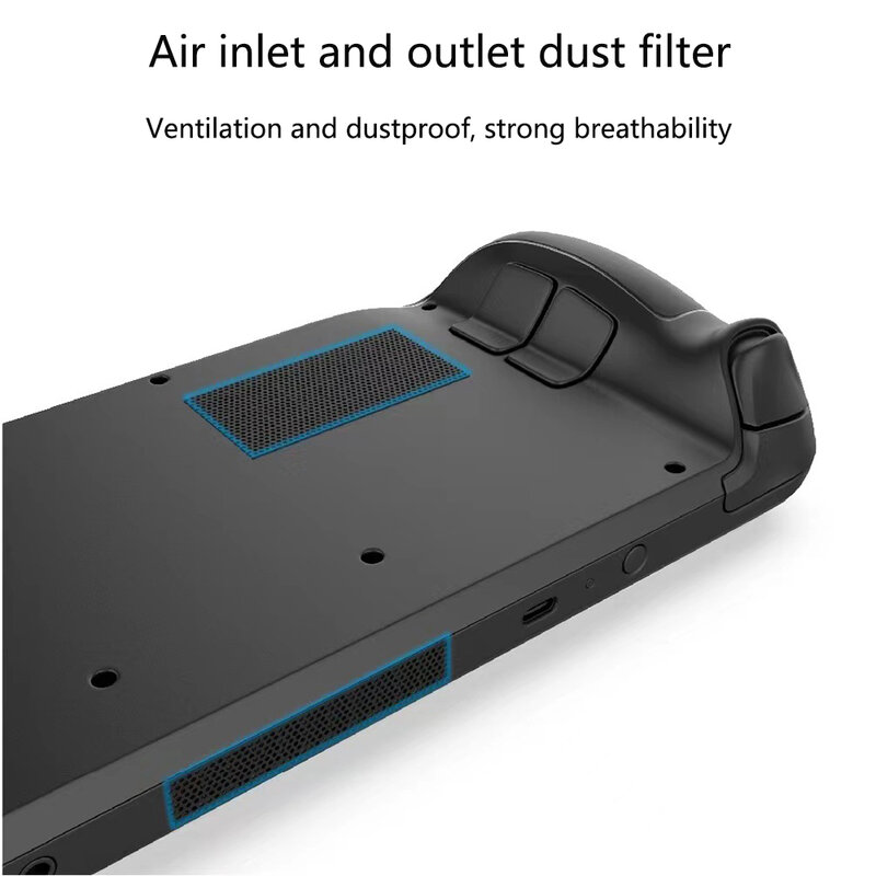 Para vapor deck anfitrião conjunto de proteção poeira poeira plug + botão trackpad adesivo silicone rocker cap conjunto acessórios jogos