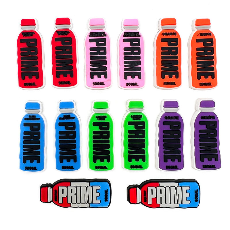 7 Kinds of Bottles Shoe Charms Accessories Cute Bottles PVC Shoe Decoration Charms Kids Party Favor Supplies