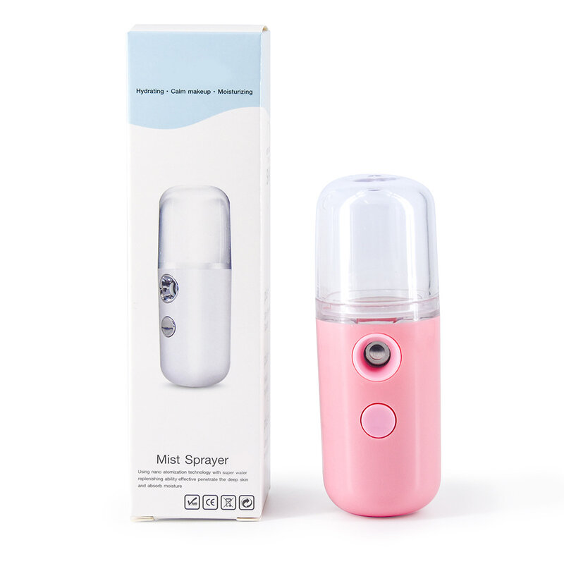 Semprotan Wajah Kabut USB Pelembap Udara Nebulizer Isi Ulang Alat Perawatan Kulit Wajah Alat Kecantikan Pelembab Wajah