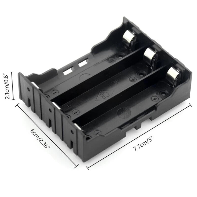 Caja de batería de litio para manualidades, soporte de batería 18650, con cable, 1/2/3/4 celdas, 18650 unidades