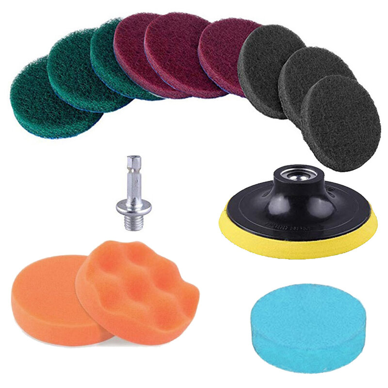 Tablet Polishing Pad Attachment Buffing Wheel Cleaning Tool Detailing Brush Electric Angle Power Scrubber Brand New
