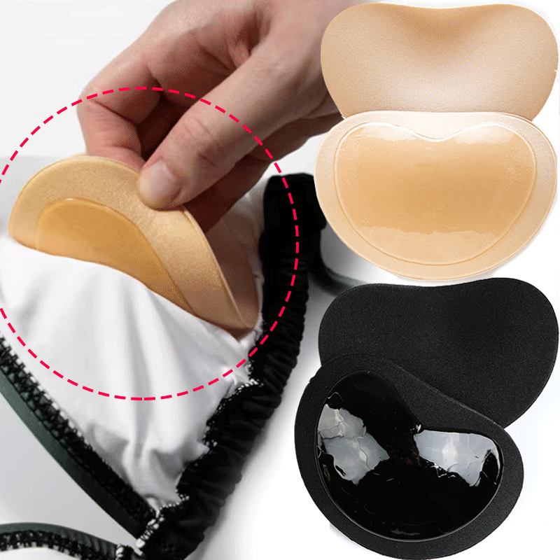Esponja Push Up Bra Pads Breast Enhancer Removível Sutiã Padding Insere copos para maiô, Bikini Padding, respirável, 1 par, 2 pares