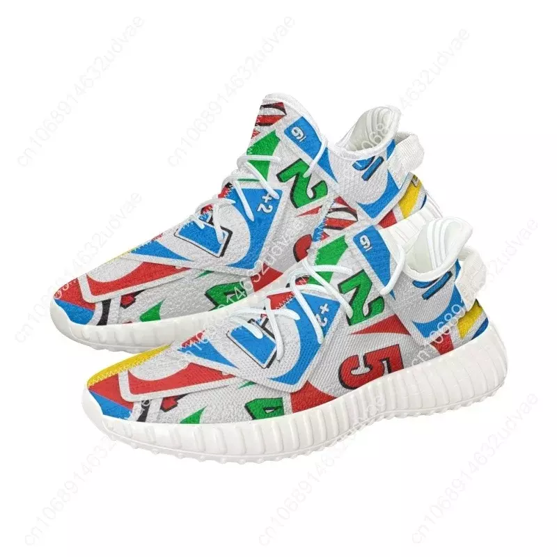 Custom Made Subliminal Print Casual Sports Breathable Men Women Knitted Shoes Sneakers