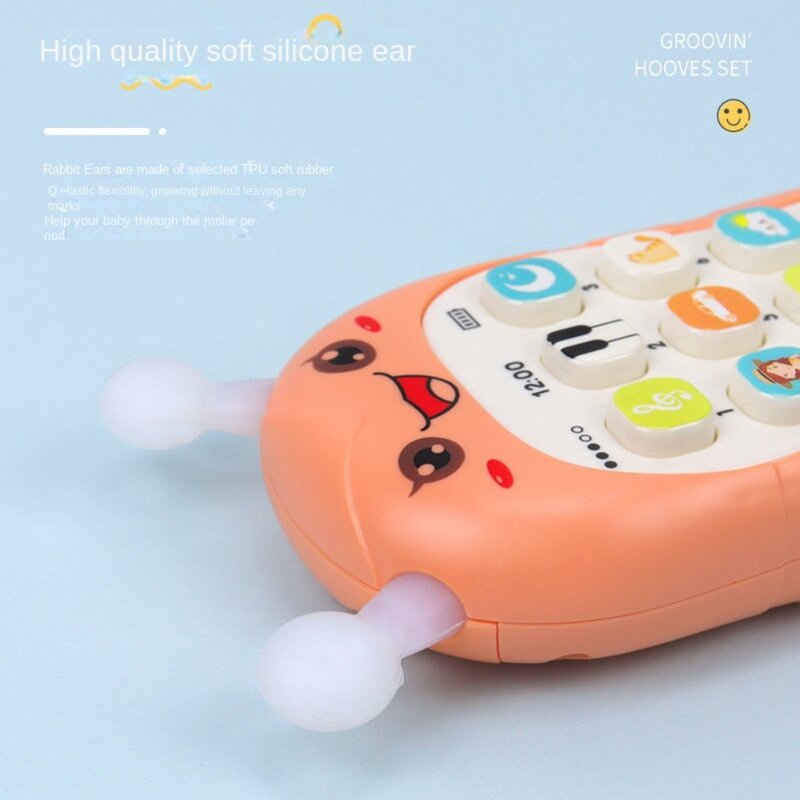 Детский игрушечный Прорезыватель для зубов, с музыкой и звуком