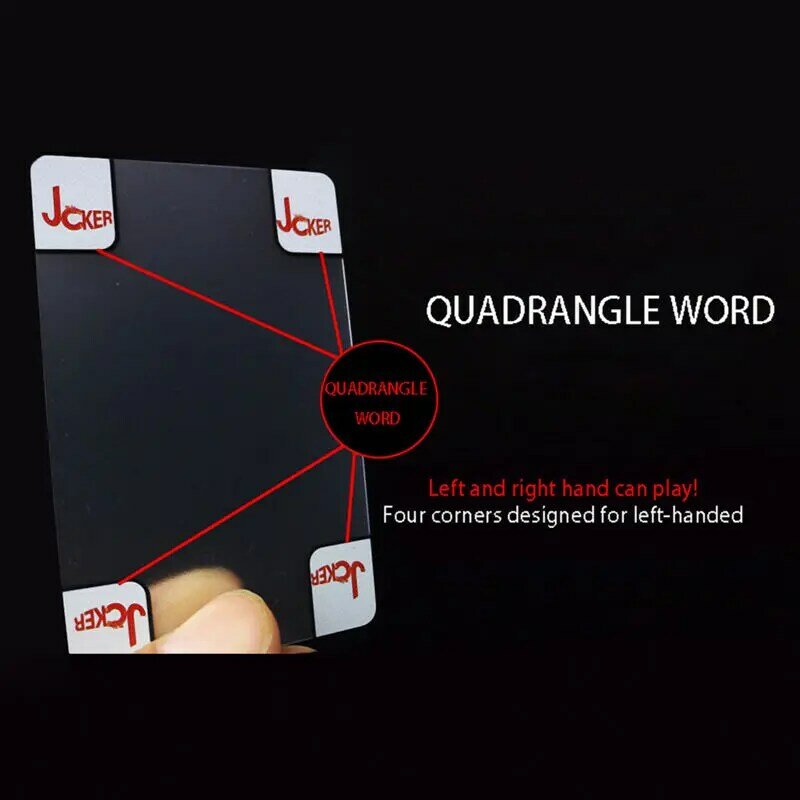창의적인 투명 플라스틱 방수 포커, 참신한 포커 인덱스 카드 놀이