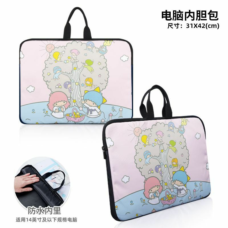 Sanrio New Clow M Cartoon Computer Handbag Lightweight and Large Capacity Stain-Resistant Casual Crossbody Single-Shoulder Bag