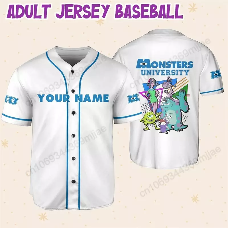 Baseball Shirt Dames T- Shirt Casual Kleding Knoop Crop Top Y 2K Tops Mannen T- Shirts & Blouses Voor Vrouwen Mode 2023 Yk2