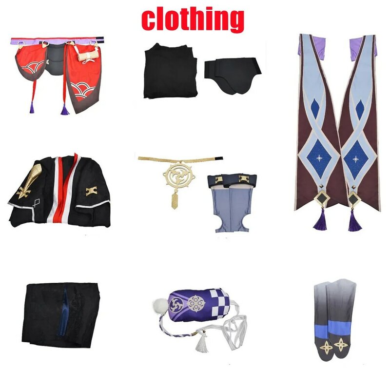 Scaramouche Cosplay Game Cosplay Costume Suit Anime Halloween Carnival Party clothes