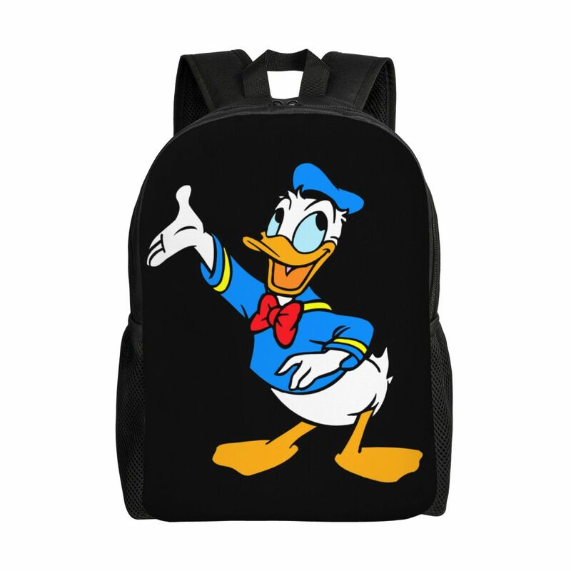 حقائب ظهر كرتونية مخصصة من Donald Duck ، حقيبة كتب عصرية للكلية ، حقائب مدرسية للنساء والرجال