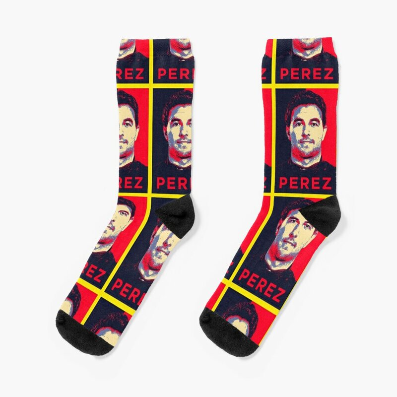 Sergio Perez Checo Artwork Socks valentines day gift for boyfriend cute socks men's winter socks