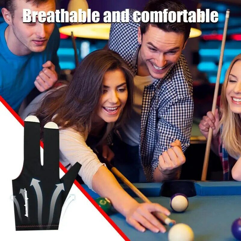 Pool Cue Gloves Soft Billiard Gloves For & Pool Elastic Breathable Billiard Shooter Gloves Pool Billiard Accessories For