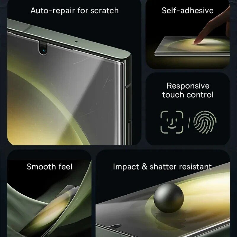 Protetores de Tela Anti Espião, Vidro Temperado HD para Samsung Galaxy S24, S23, S22 Ultra, S21 Plus, Nota 20, Luxo 5G, Privacidade