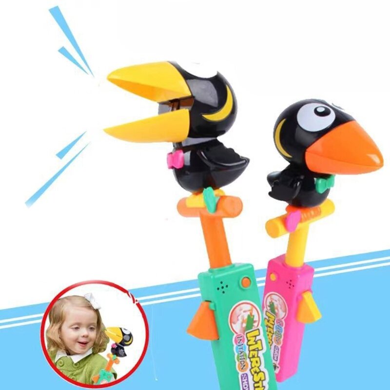Очаровательная говорящая птица, игрушка, часы развлечений для детей, развивающая игрушка, голос, имитирующий ворону, игрушка для