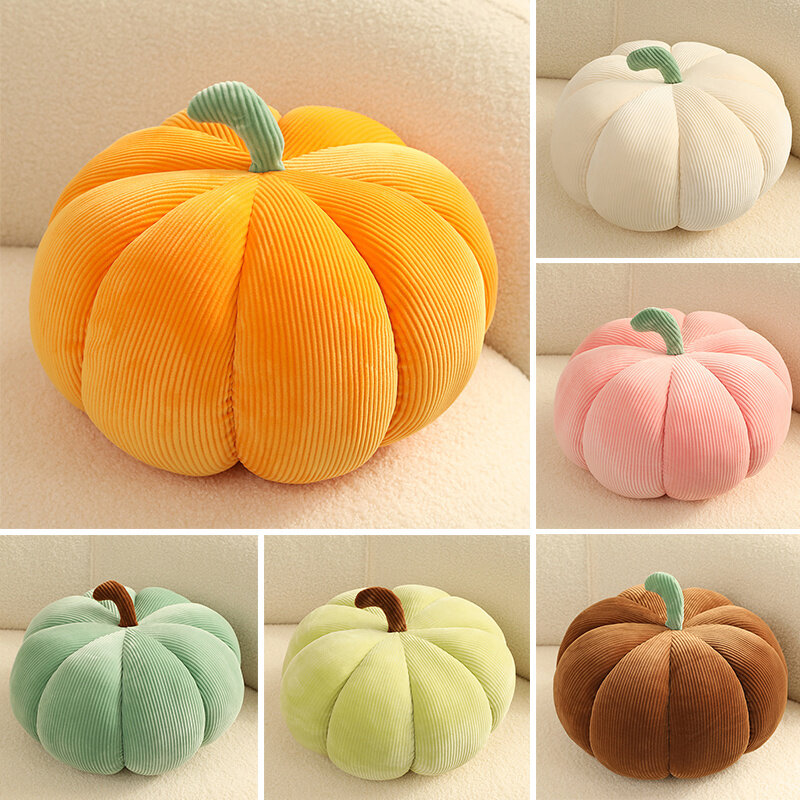 Halloween Pumpkin Plush Toy para Decoração de Casa, Kawaii 3D Plushies, Almofada Recheada Macia, Boneca, Sofá, Sofá, Sala