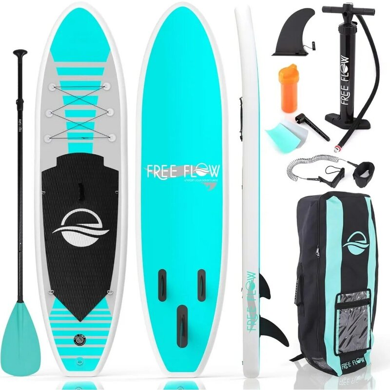 Inflatable Stand Up Paddle Board (6 Inches Thick) with Premium SUP Accessories & Carry Bag