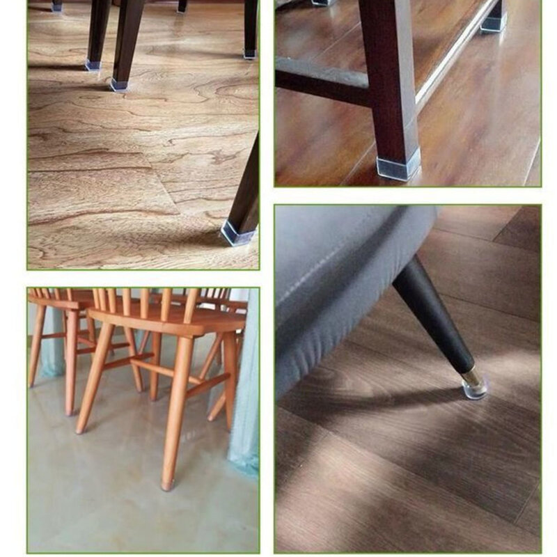 Przezroczyste noga od krzesła czapki gumowe nóżki podkładka ochronna meble-stół pokrowce skarpety zatyczki pokrywają meble wyrównujące stopy wystrój domu