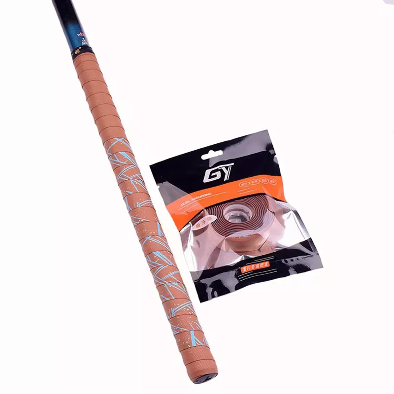 Bande anti-brûlure pour raquette de tennis, absorbant la transpiration, durable et confortable, 2m, pêche CamSolomon, poignée de raquette, plus récent