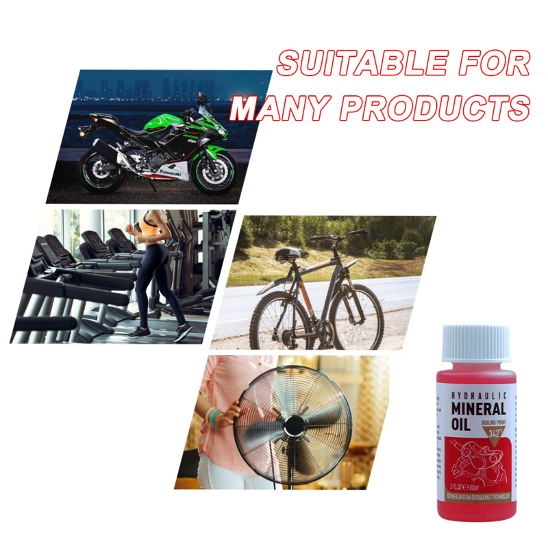 Sistema de óleo mineral para freio de bicicleta, injetor de óleo, mountain bikes, acessórios Shimano, 60ml, 1 pc, 2 pcs, 3 pcs