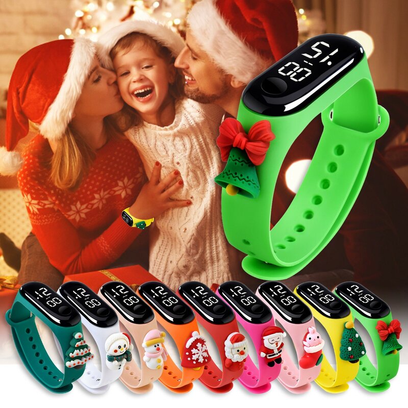 Милые Мультяшные светодиодные детские часы для девочек силиконовый ремешок спортивный браслет цифровые детские часы женские школьные подарки