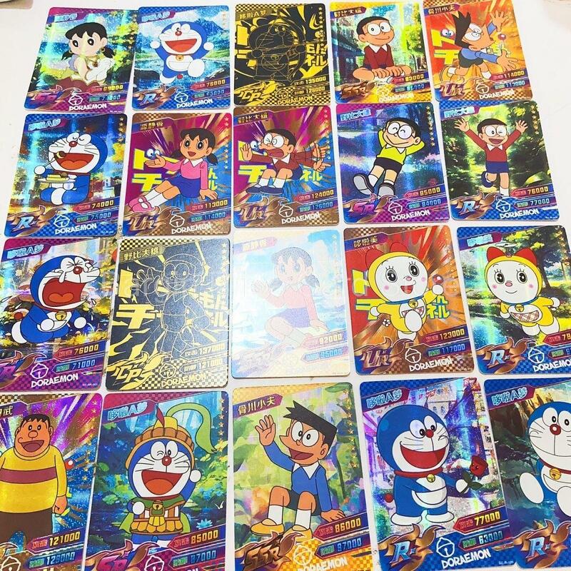 2023 koleksi krayon chan-chan kartu Laser Doraemon kartu hadiah krayon koleksi kecil kartun Hari Musim Semi tim pertahanan hadiah kartu