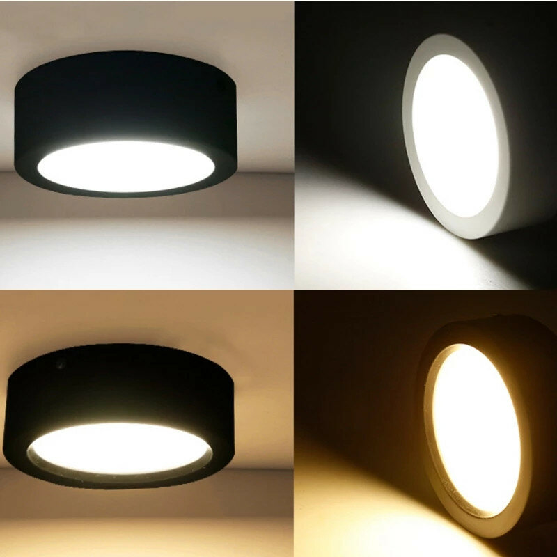 Spot lumineux LED ultramince monté en surface, design moderne et coloré, éclairage d'intérieur, luminaire de plafond, ac 220v