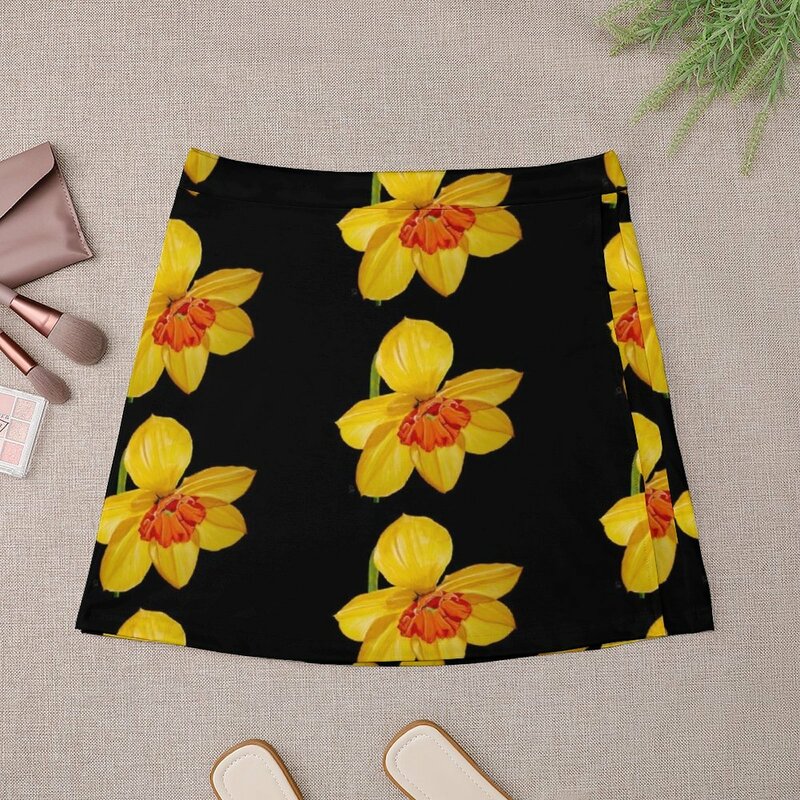 Mini-saia de narciso feminina, roupa de verão feminina Kawaii, 2023