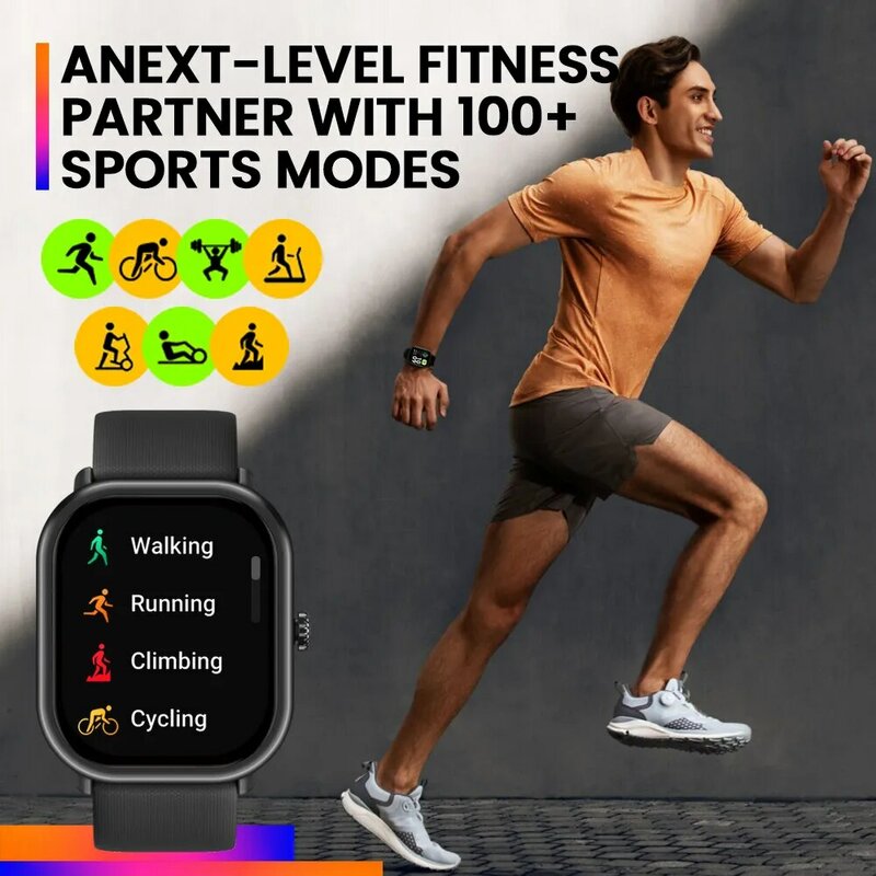 Nuovo Zeblaze GTS 3 Pro chiamata vocale Smart Watch Ultra-big HD AMOLED Screen salute e Fitness Tracking Smartwatch per uomo donna