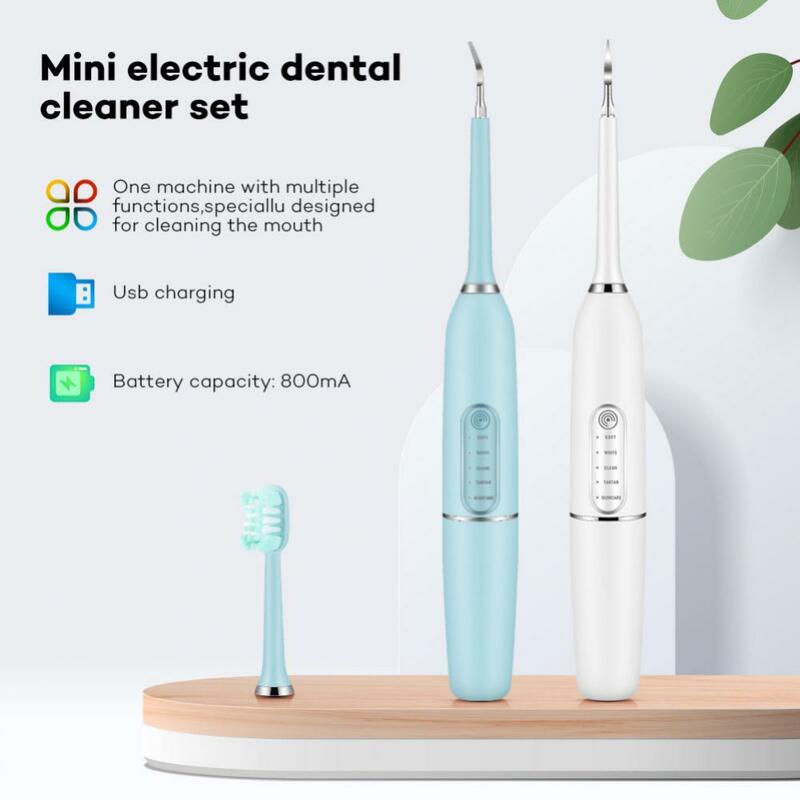 Ultrasonic Tartar Cleaner Wireless Charge Electric Acoustic Dental Plaque Remover Waterproof Acoustic Wave Electric Teeth Scaler