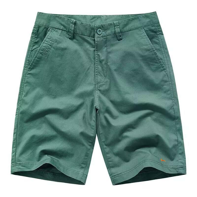 Bermuda curta de algodão bordado masculino, shorts casuais de verão, roupas masculinas, baline, novo, 98% algodão