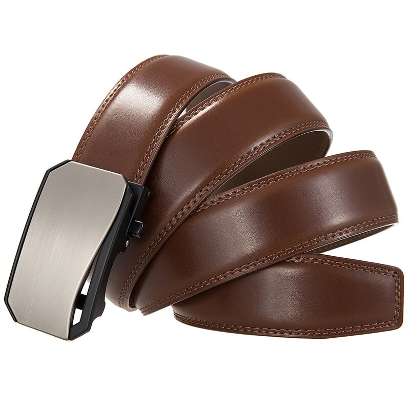 Plyesxale 35mm Width Men Belt Male Genuine Leather Belt Man Strap Belts For Men Automatic Buckle Luxury Designer Belts B1283