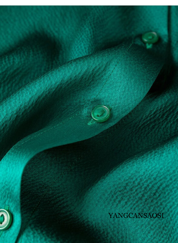 Camisa básica de seda de morera 2024 Natural para mujer, camisa de viaje de manga larga con cuello cuadrado y perlas de satén, tubo recto, Primavera, 20MM, 100%