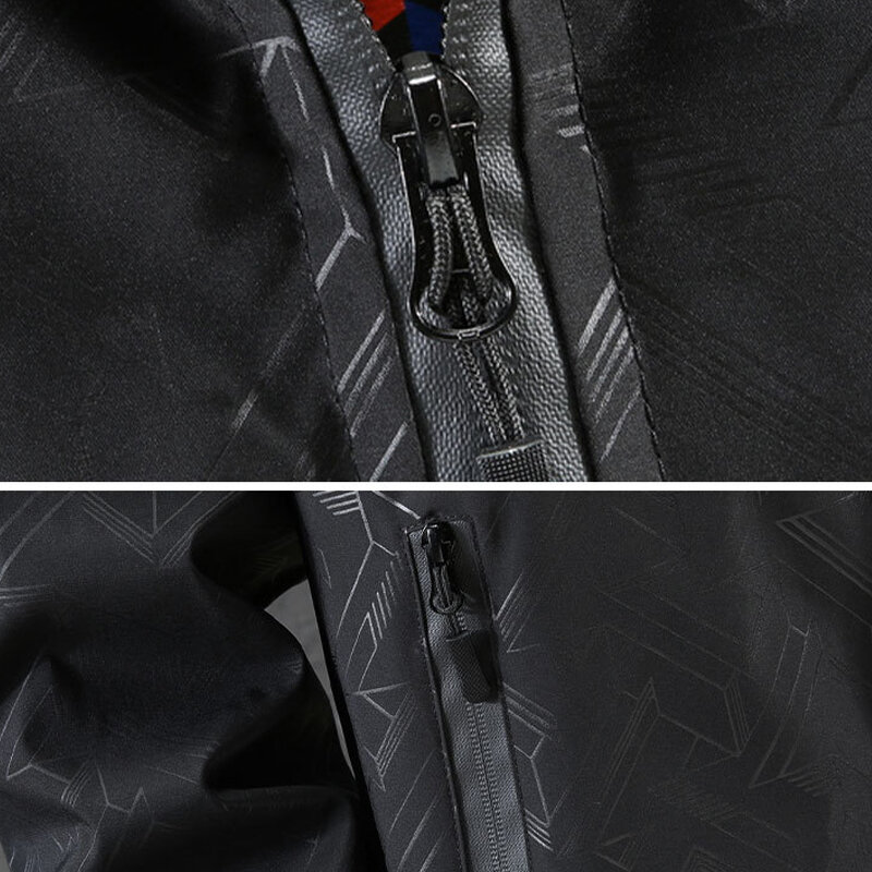 남성용 플러스 사이즈 2022 패션 재킷 코트, 남성 캐주얼 후드 바람막이, 빅 사이즈 9XL 10XL 재킷, 고품질