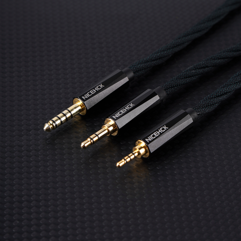 NiceHCK MeetEva kabel pengganti Earphone IEM MMCX/2Pin berlapis perak paduan tembaga perak