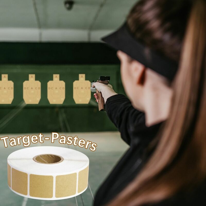 Stiker Target tembak, perekat diri persegi, Target tembak luar ruangan, stiker Target tembak untuk label tembak jarak panjang & pendek