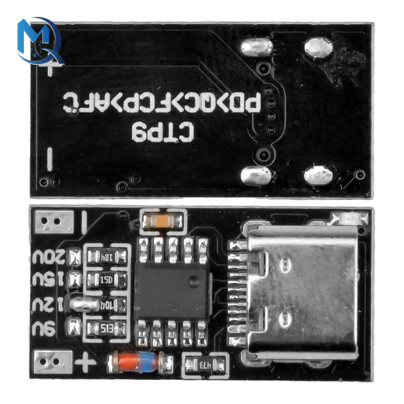 Приманка PD/QC, USB-модуль быстрой зарядки с Type-c PD2.0, PD3.0, 9 В, 12 В, 15 в, 20 в, модуль детектора опроса с быстрым зарядом