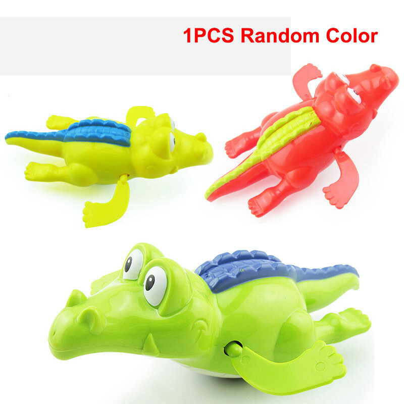 1Pcs Brinquedos de banho Turtle Dolphin Baby Shower Baby Wind Up Swim Play Toy Acessórios para piscina Baby Play In Water Random Color