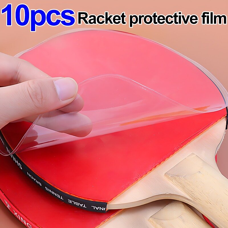 Película protetora de borracha do tênis de mesa, Un-pegajoso, bastão do pingue-pongue, acessórios do protetor, 2 PCes, 10 PCes