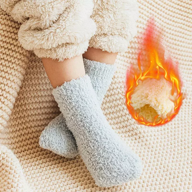 Chaussettes de sol anti-alds douces pour enfants, chaussettes d'hiver pour tout-petits, trucs d'automne pour bébés, lieu d'optique, sourire, chaud, filles, garçons, nouveau-né, 0-5 ans