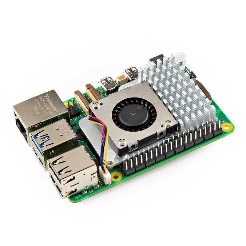 Активный радиатор Raspberry Pi, регулируемая скорость, вентилятор охлаждения, радиатор для Raspberry Pi 5