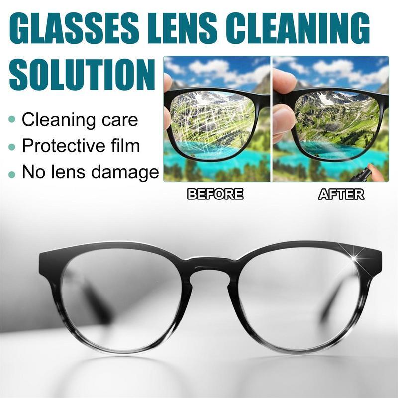 100ML środek do czyszczenia szkła Spray do usuwania zarysowań soczewek przyrząd do czyszczenia szkieł okularowych okularów przeciwsłonecznych roztwór do czyszczenia okularów w sprayu akcesoria do okularów