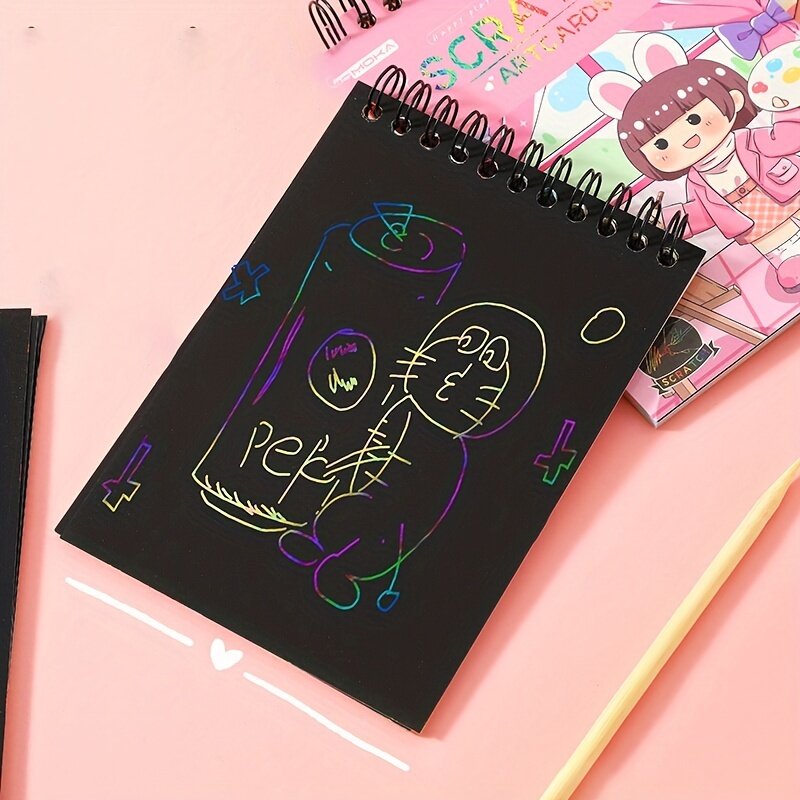 1Pc Creatieve Kinderen Leuk Doodle Materiaal Papier Voor Scrapbooking Diy Decoratieve Collage Journaling
