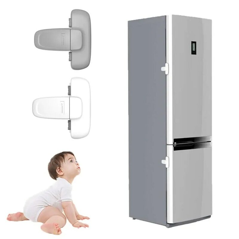冷蔵庫のドアロック,子供用,キャビネットロック,赤ちゃんの安全冷蔵庫,キャッチラッチ,幼児用,1個