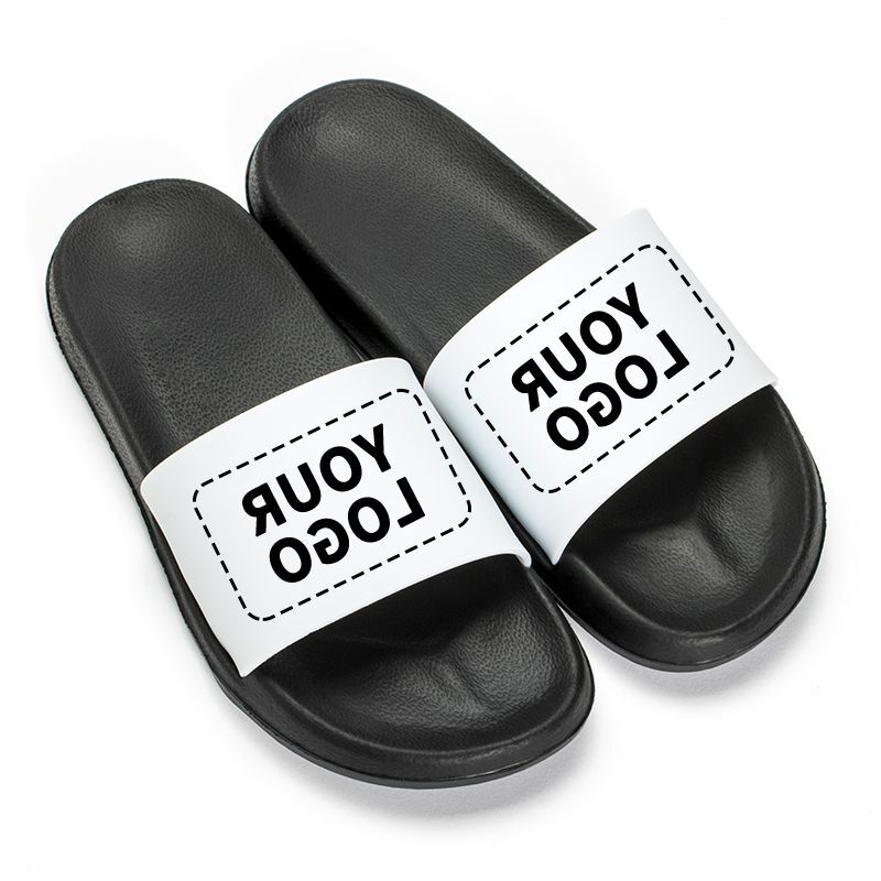 Chinelos personalizados para homens e mulheres, Happy Flops, chinelos e sandálias para senhoras, foto com logotipo DIY, sapatos de casa