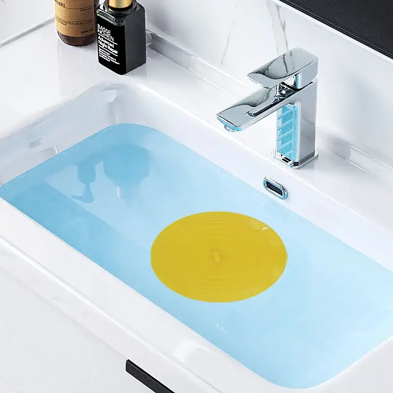 Tapón de silicona grande para bañera, cubierta de drenaje a prueba de fugas, para el fregadero, tapón plano para el pelo, accesorios de baño, 15cm