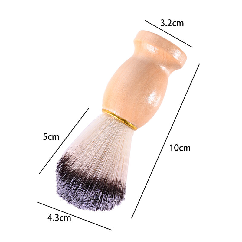 Aparelho de limpeza facial de madeira, homens barbear escova de barba texugo cabelo barbear ferramenta pro salão ferramentas barbeiro, alta qualidade