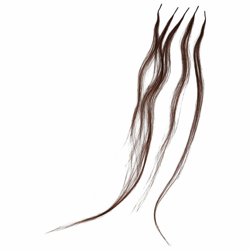 وصلات شعر بشري ريمي بعصا من الكيراتين ملتصقة مسبقًا ، شعر بطرف ، لون بني متوسط ، #04 ، 22 بوصة ، مقاس 22 بوصة