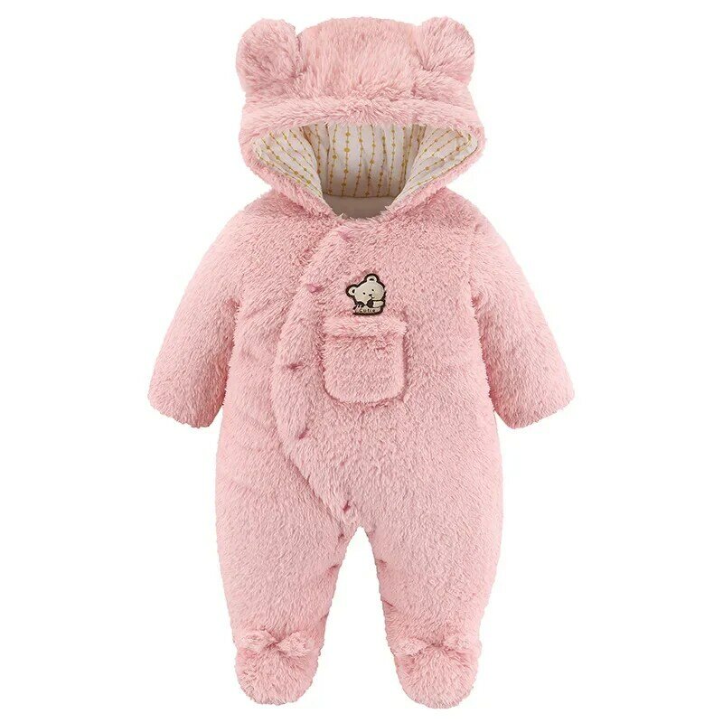 Baby Clothing Autumn and Winter Clothes Baby Onesie Hugging Clothes Going Out in Winter Super Cute Thick Crawling Clothes