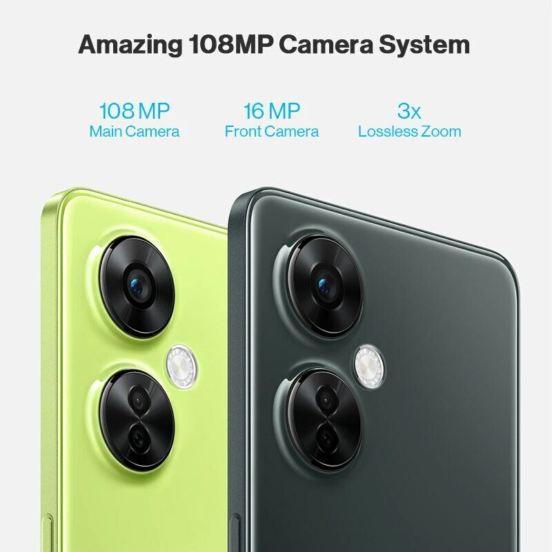 OnePlus Nord CE 3 Lite 5G Global Version 108MP Camera 67W SUPERVOOC 5000mAh Battery Snapdragon 695 120Hz Display